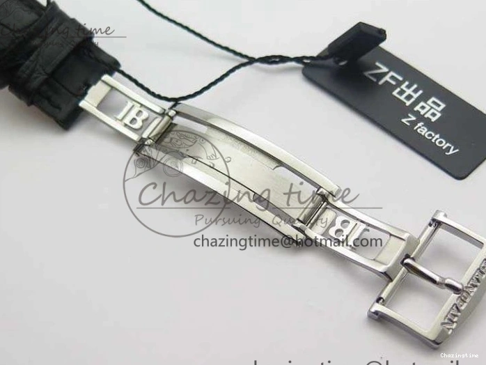 0519 Villeret 6651 SS ZF 1:1 Best Edition White Dial On Black Leather Strap A Practical 8098